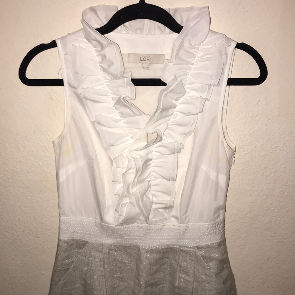 Loft formal ruffle dress